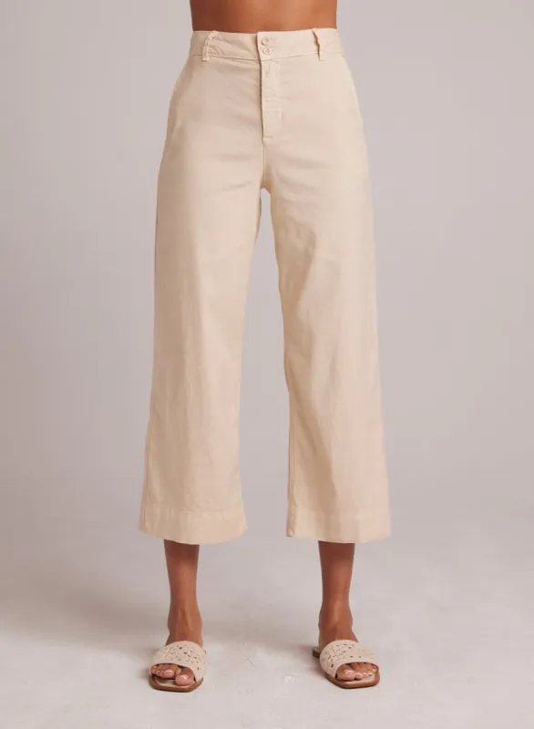 SAIGE - WIDE LEG CROP - Samba Sand sold by Bella Dahl