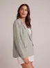Easy Linen Longline Blazer - Oasis Green sold by Bella Dahl