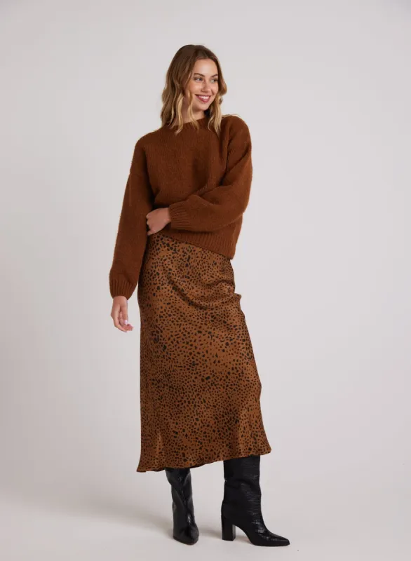 Bias Midi Skirt - Bronzed Maple sold by Bella Dahl