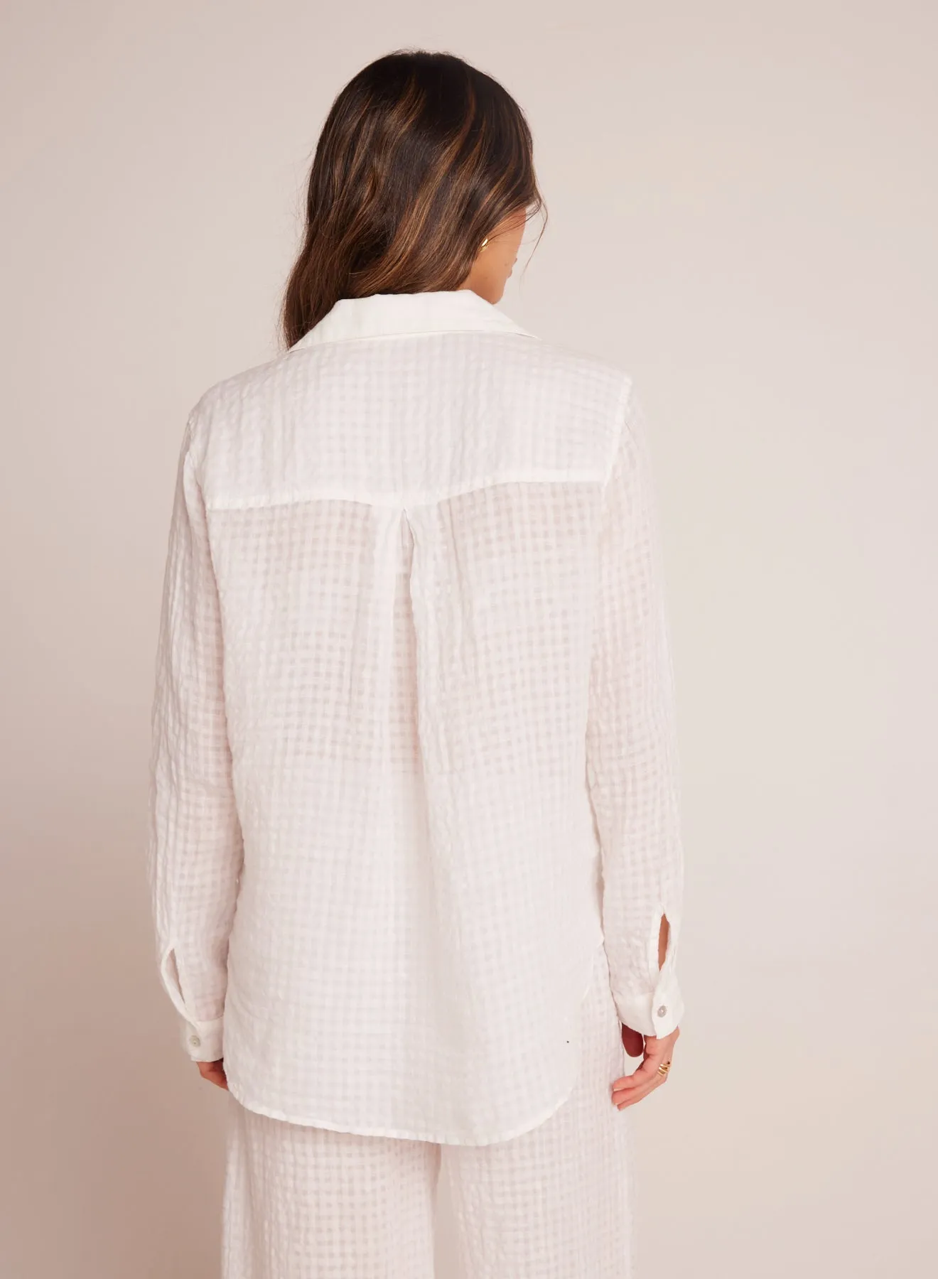 Oversized Pocket Button Down - White sold by Bella Dahl product image thumbnail 2