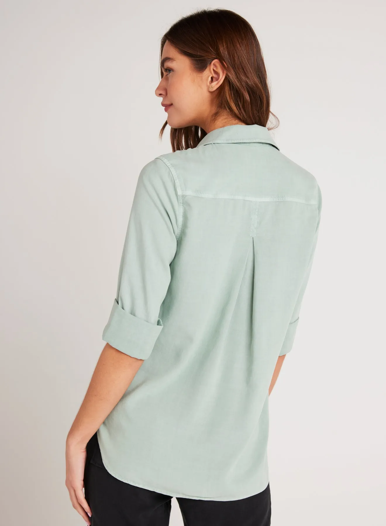 Shirt Tail Button Down - Oasis Green sold by Bella Dahl product image thumbnail 2