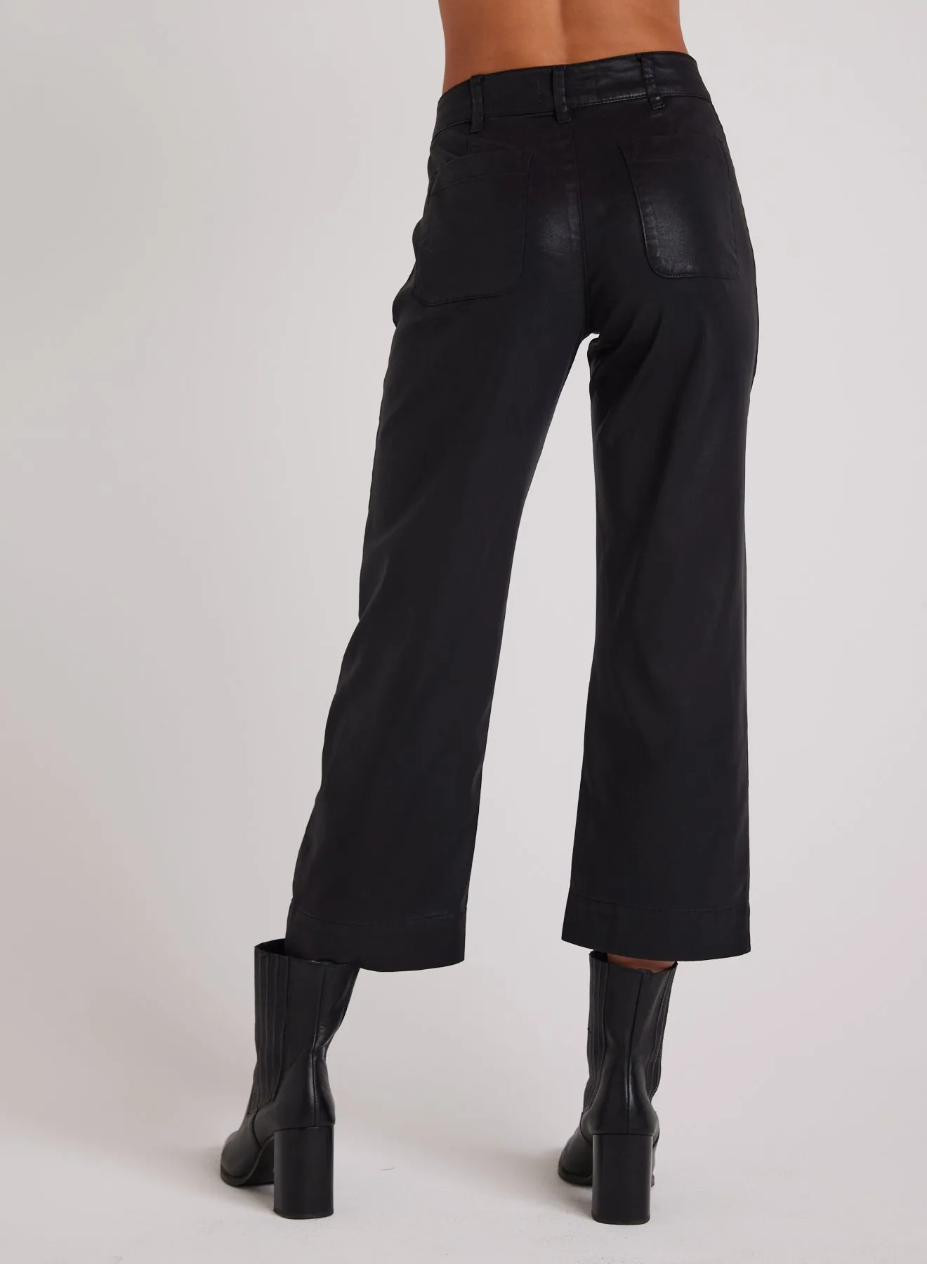 Faux Leather Saige Wide Leg Crop - Black sold by Bella Dahl product image thumbnail 2