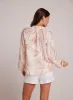 Long Sleeve Shirred Raglan Shirt - Fresco Floral Print sold by Bella Dahl