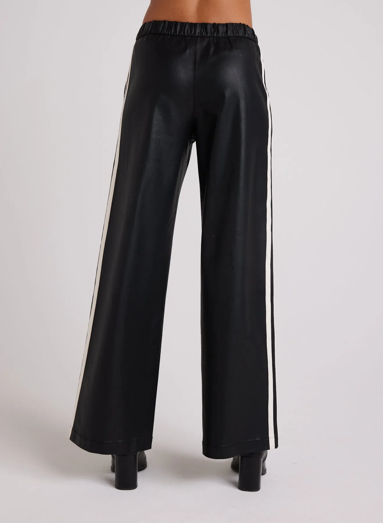 Coated Faux Leather Wide Leg Pant - Black sold by Bella Dahl product image thumbnail 4