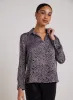 Flowy Hem Button Down - Onyx Steel sold by Bella Dahl