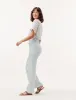 Smocked Waist Short Sleeve Top  - Sand Stone Print sold by Bella Dahl