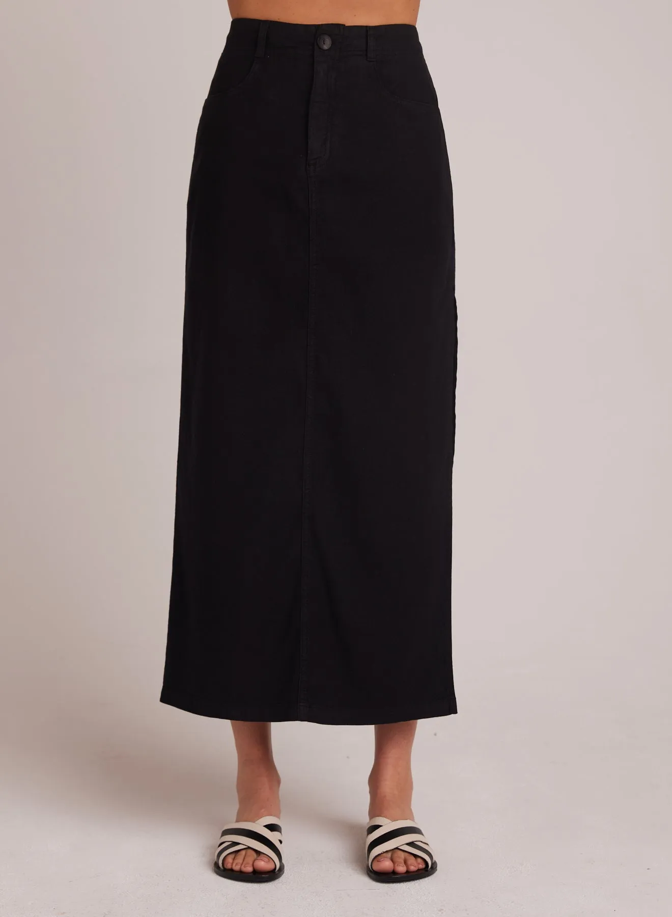 Indigo Side Slit Skirt - Black sold by Bella Dahl product image thumbnail 2