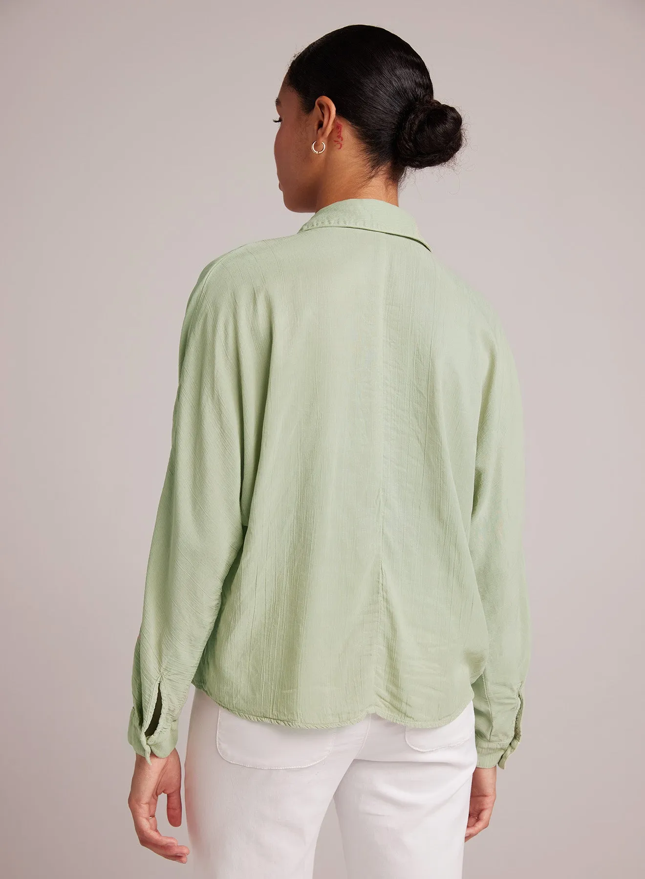 Dolman Sleeve Button Down - Coastal Sage sold by Bella Dahl product image thumbnail 2
