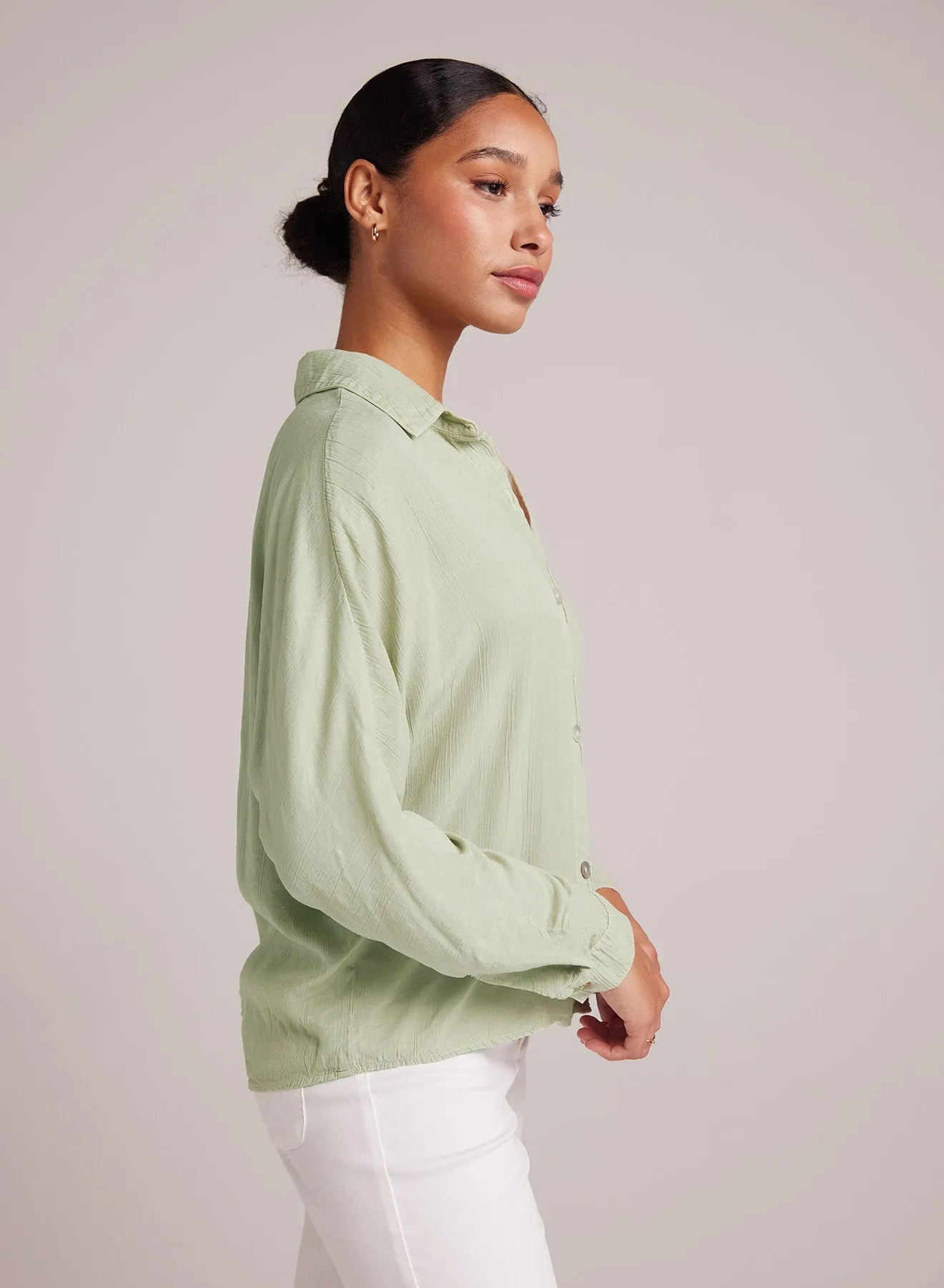 Dolman Sleeve Button Down - Coastal Sage sold by Bella Dahl product image thumbnail 3