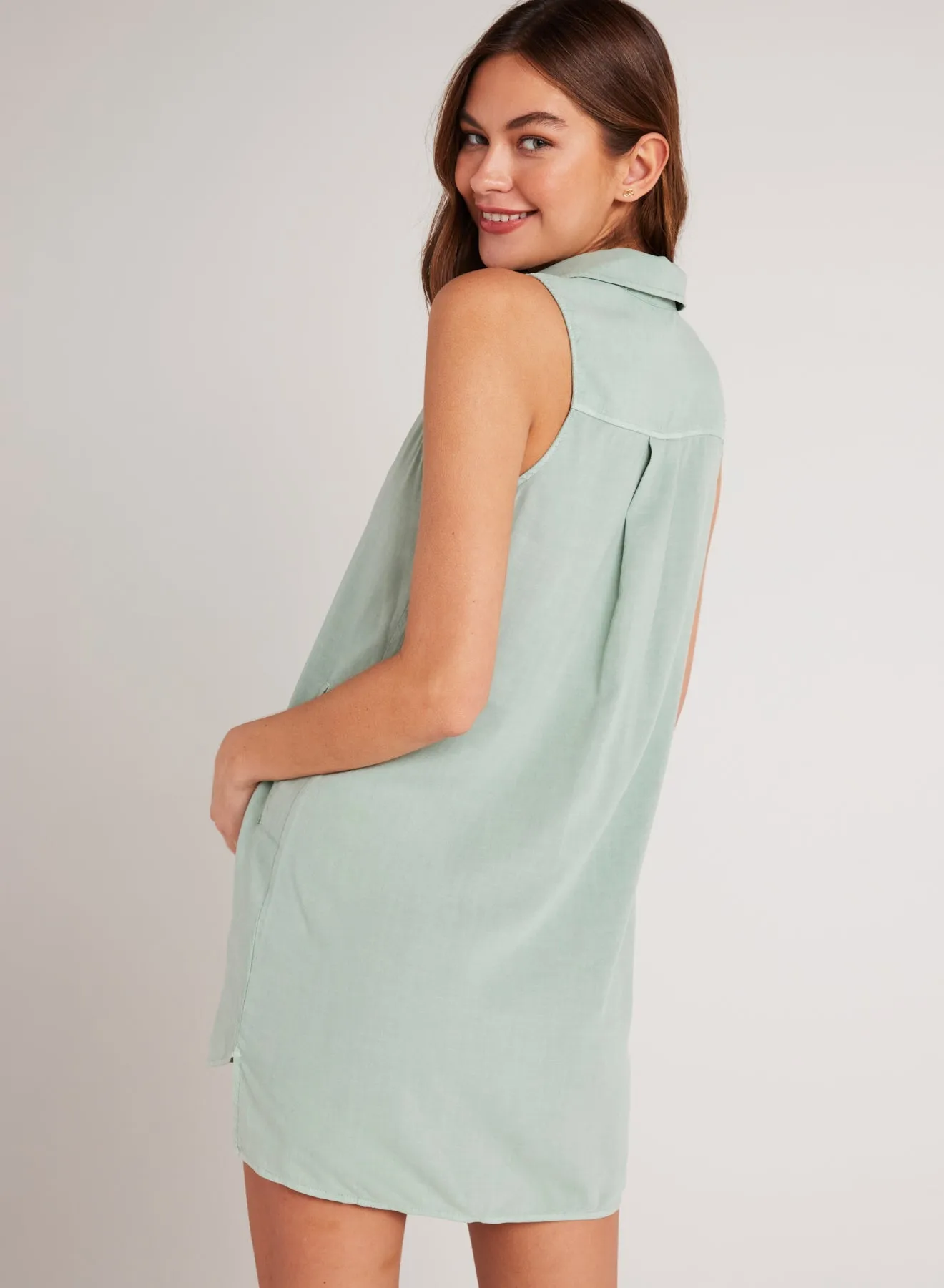 Sleeveless A-Line Dress - Oasis Green sold by Bella Dahl product image thumbnail 2