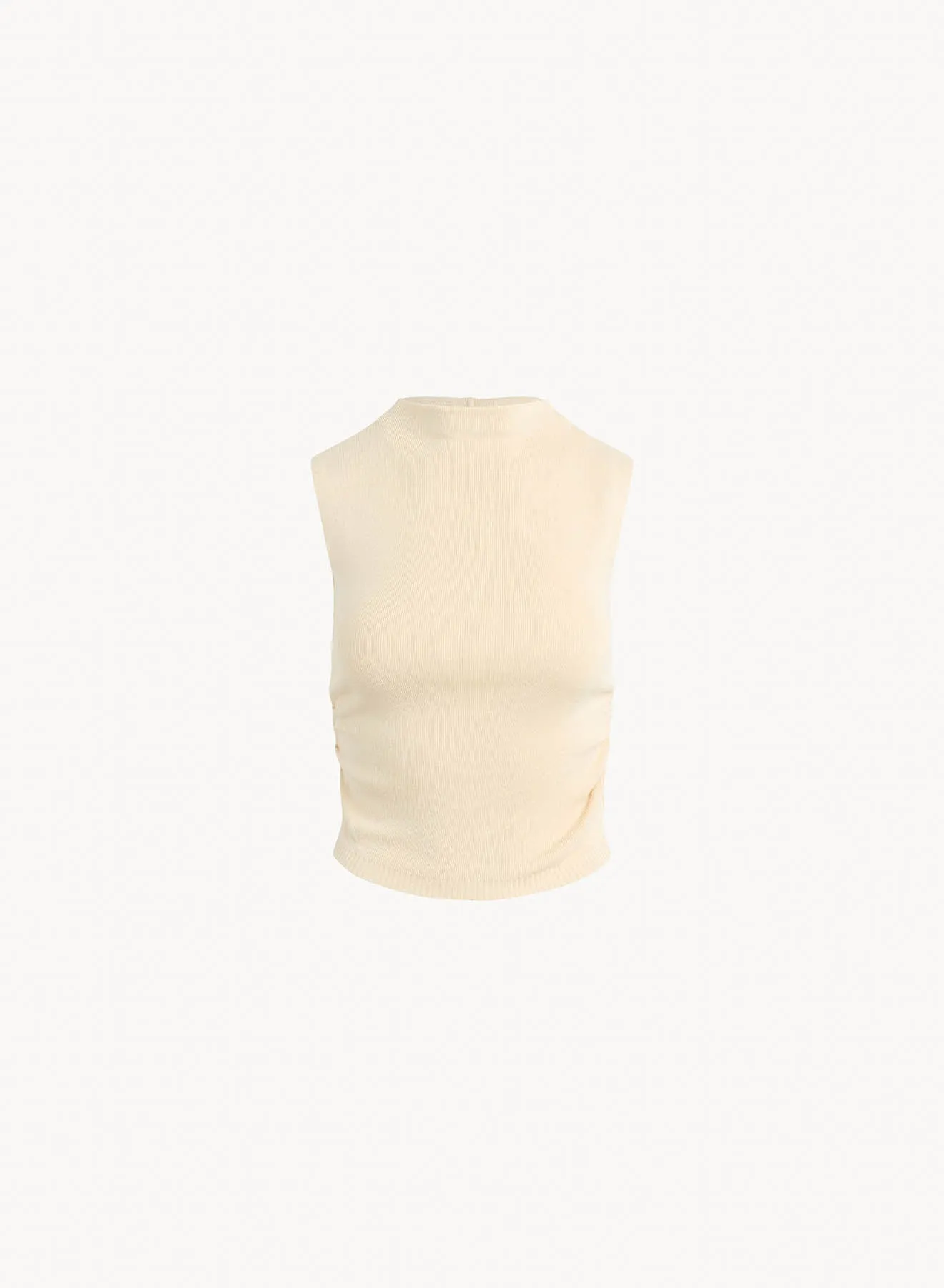 Mock Neck Linen Jersey Top - Seashell Sand sold by Bella Dahl
