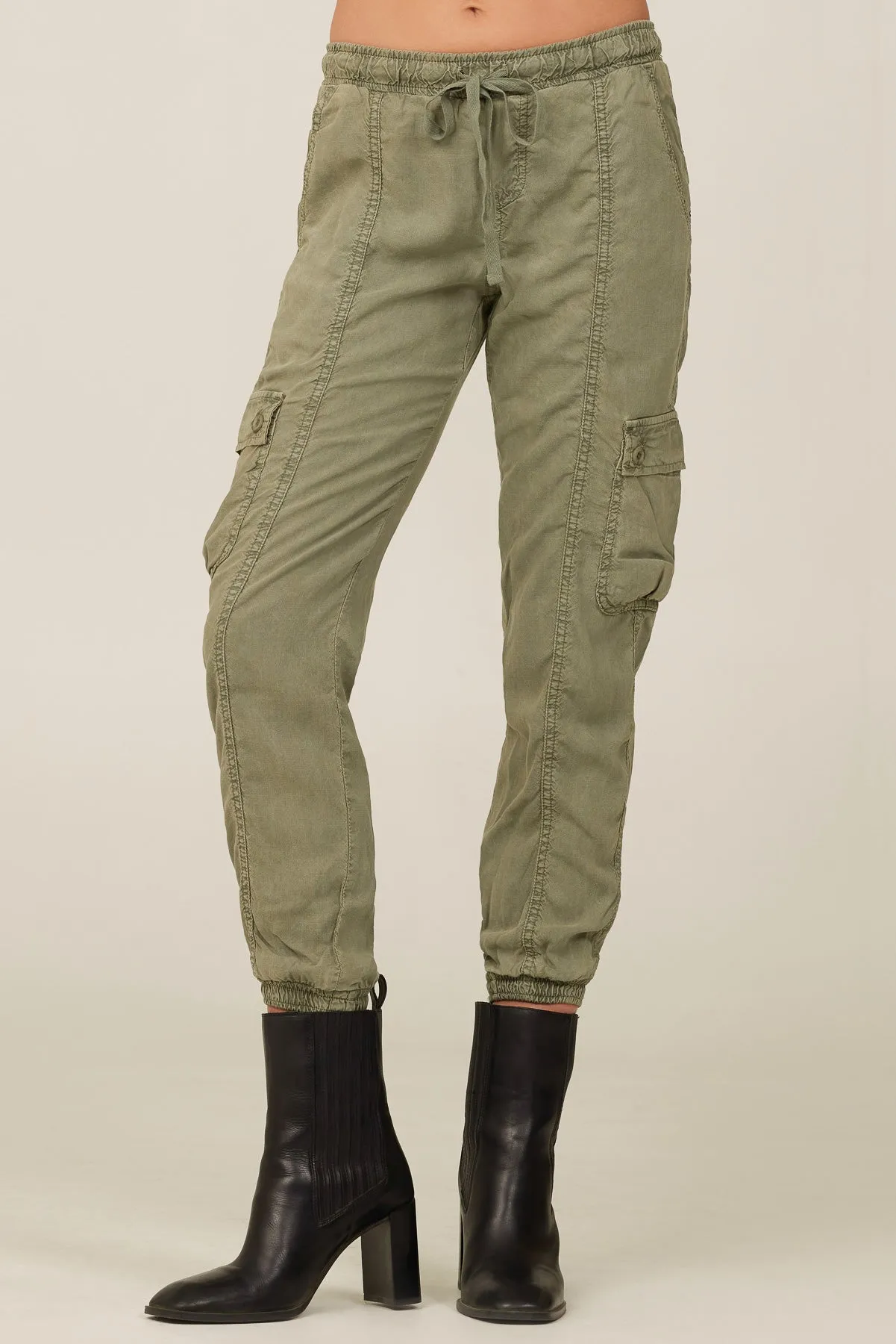 Cargo Track Pants - Soft Army sold by Bella Dahl product image thumbnail 2