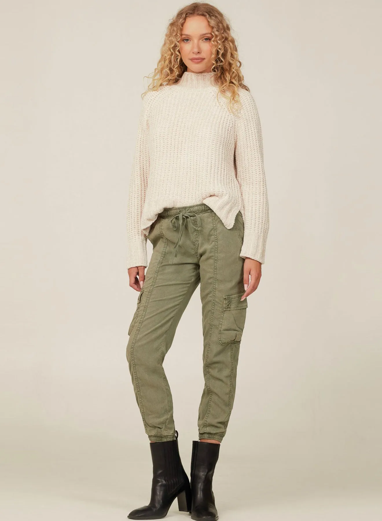 Cargo Track Pants - Soft Army sold by Bella Dahl