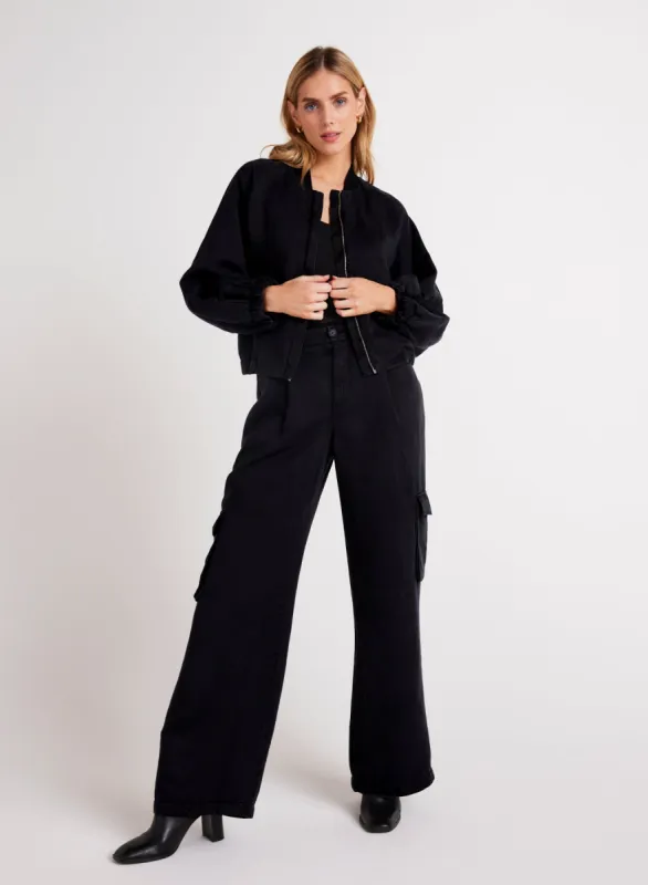 Jules Pleated Wide Leg - Black sold by Bella Dahl