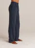 Greta Pleated Wide Leg Trouser - Coastal Navy sold by Bella Dahl