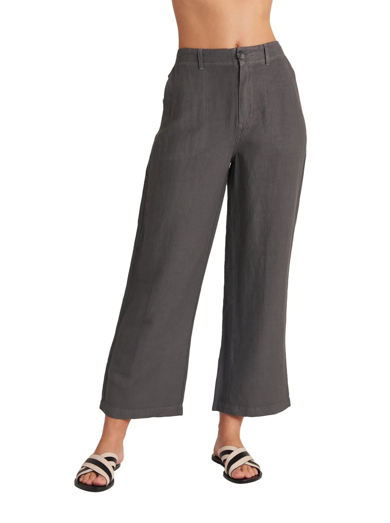 Blakely Utility Wide Leg Crop - Charcoal Shadow sold by Bella Dahl product image thumbnail 2