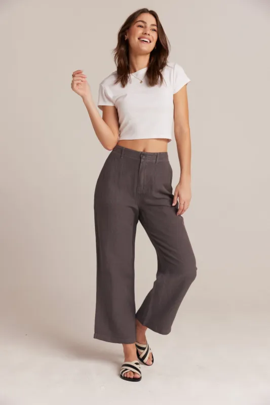 Blakely Utility Wide Leg Crop - Charcoal Shadow sold by Bella Dahl