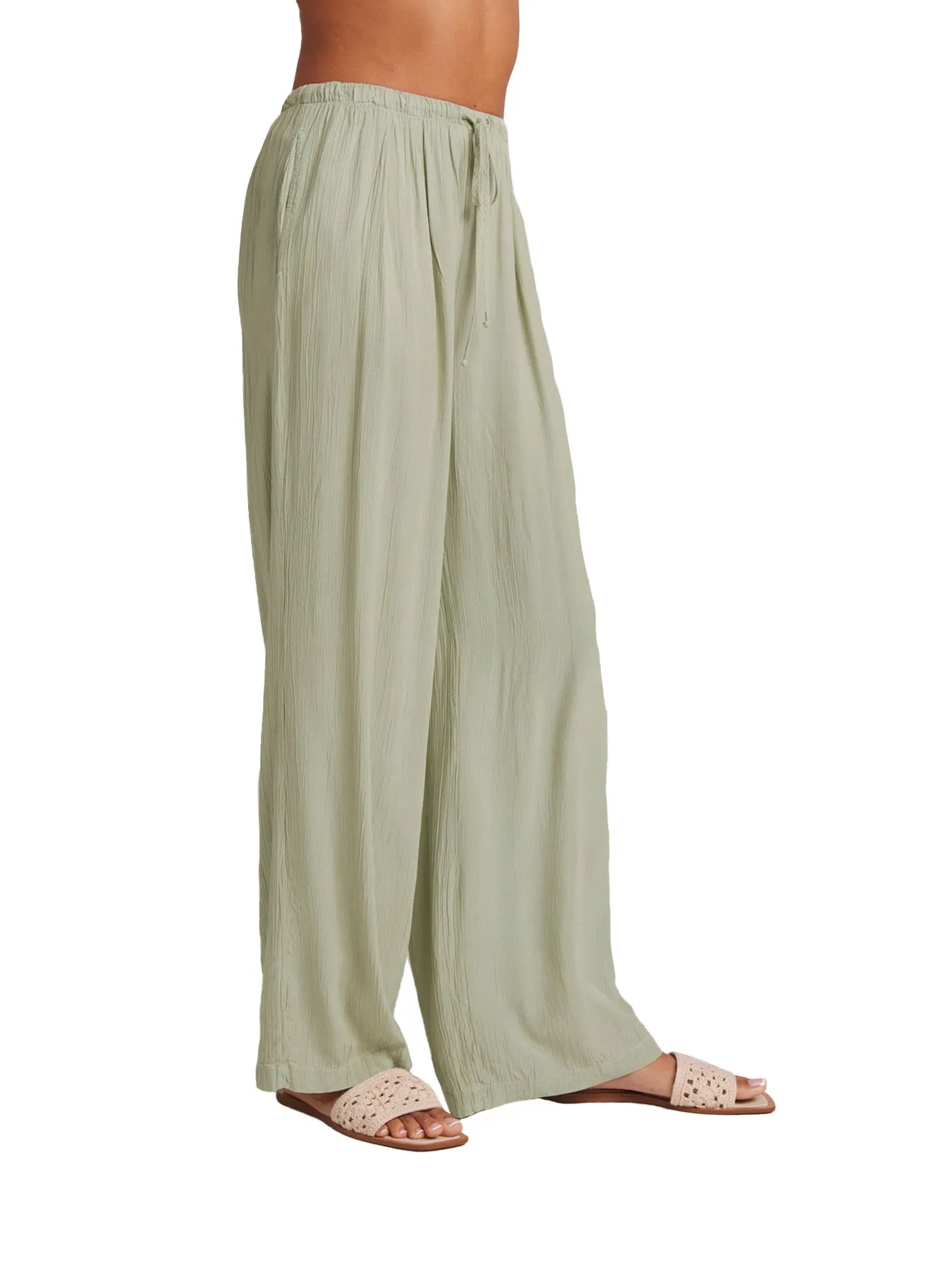 Easy Pleated Wide Leg Pant - Coastal Sage sold by Bella Dahl product image thumbnail 4