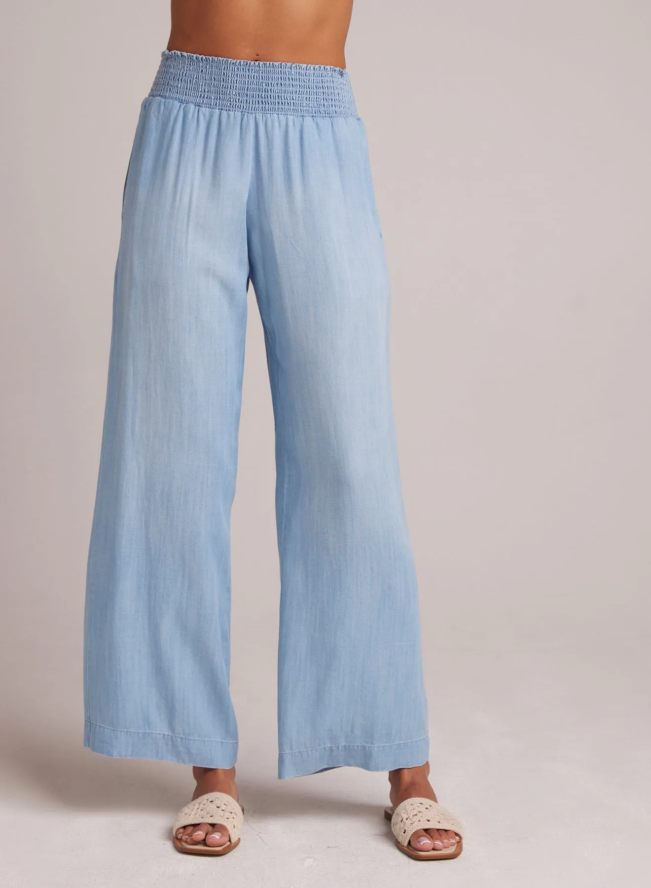 Smocked Waist Wide Leg Pant - Caribbean Wash sold by Bella Dahl product image thumbnail 2