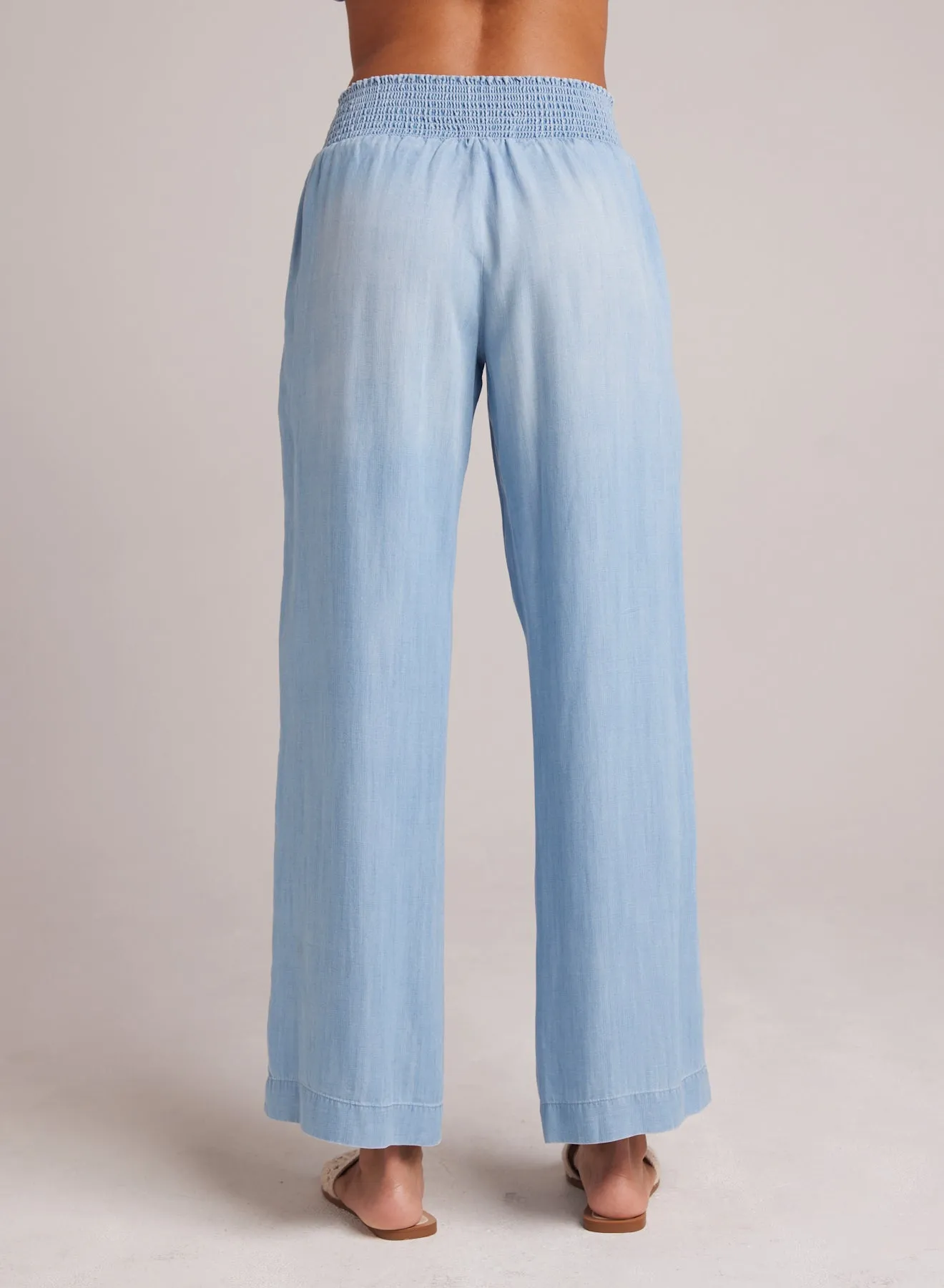 Smocked Waist Wide Leg Pant - Caribbean Wash sold by Bella Dahl product image thumbnail 3