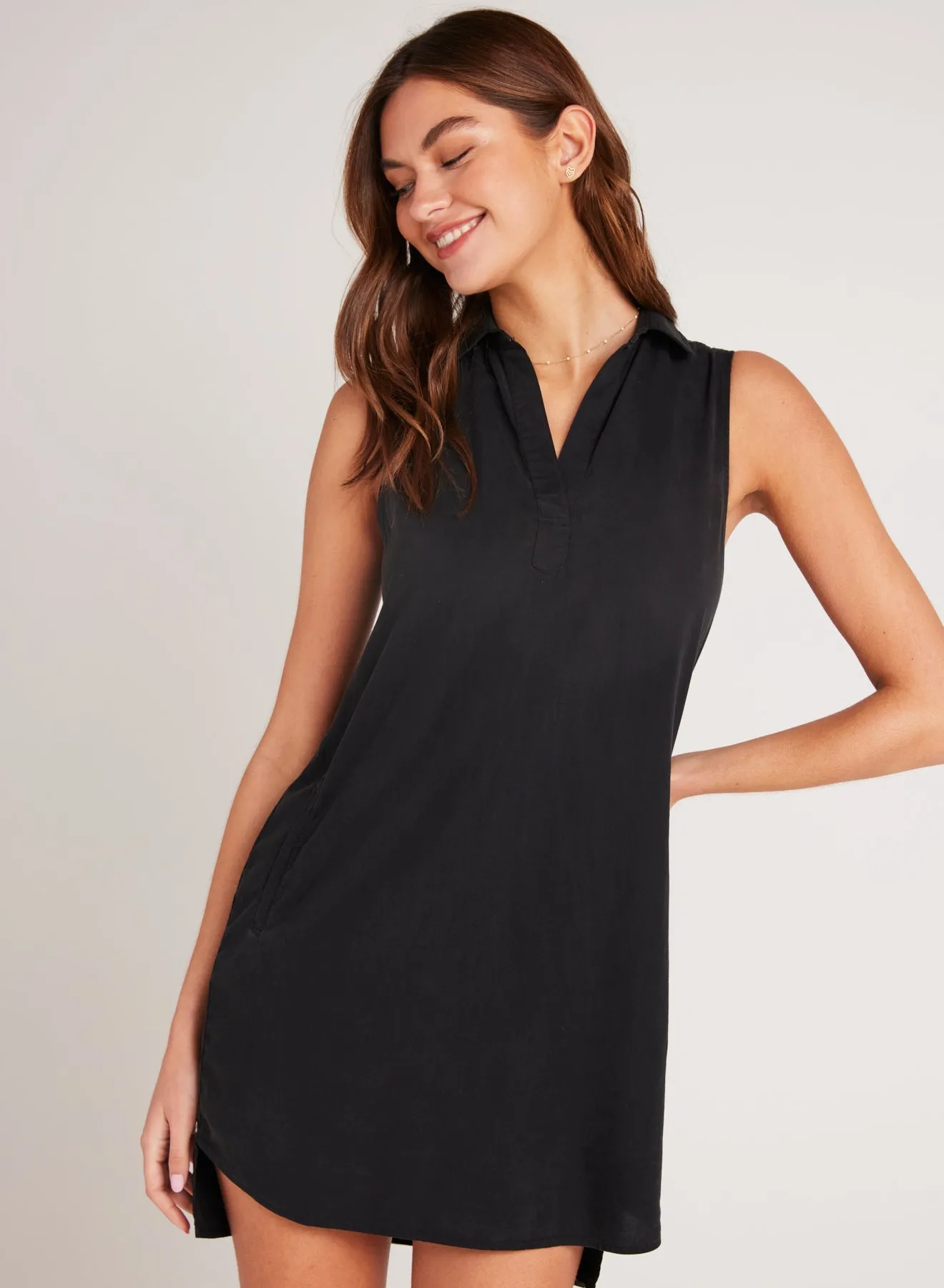 Sleeveless A Line Dress - Vintage Black sold by Bella Dahl