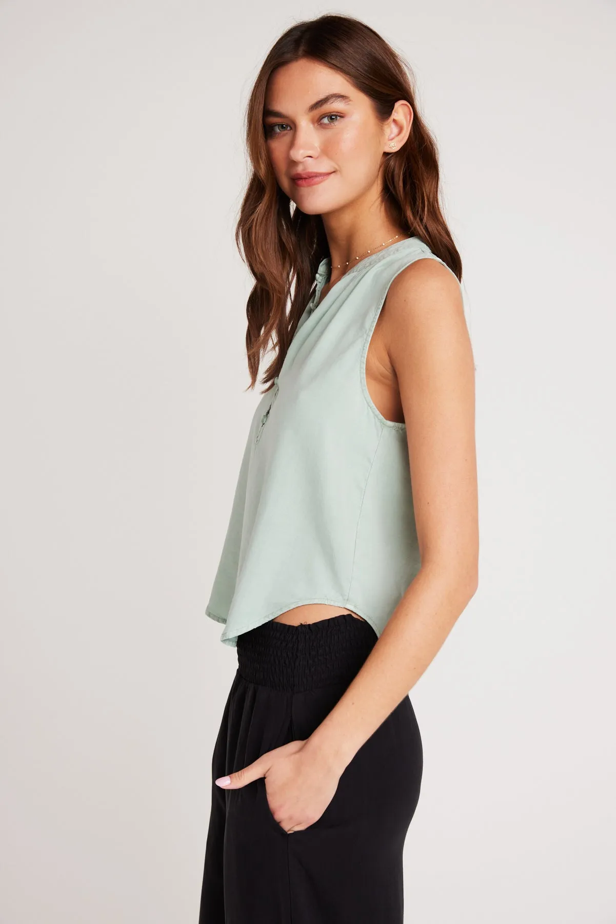Sleeveless Pullover - Oasis Green sold by Bella Dahl product image thumbnail 3