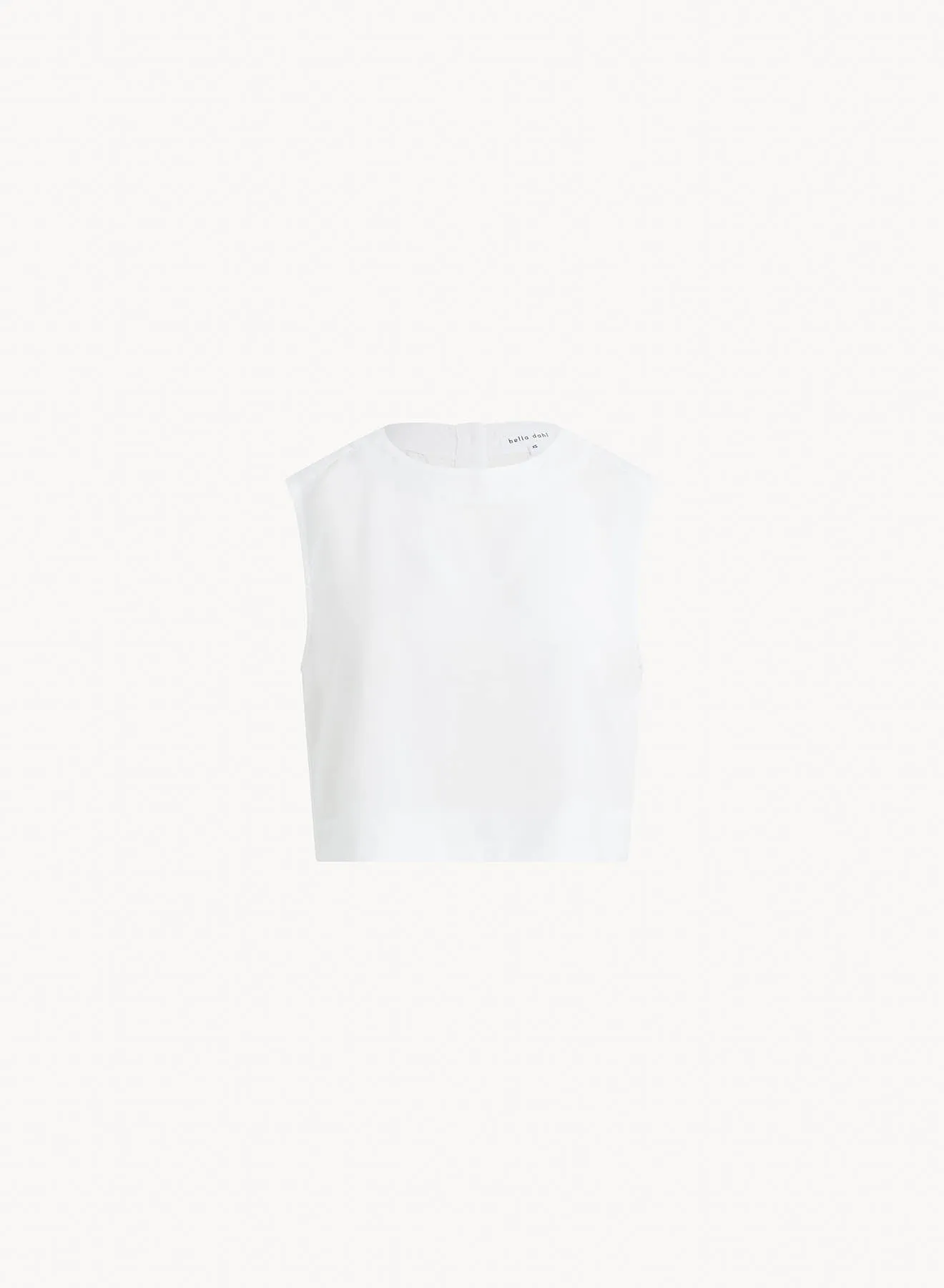 Boxy Button Back Top - White sold by Bella Dahl