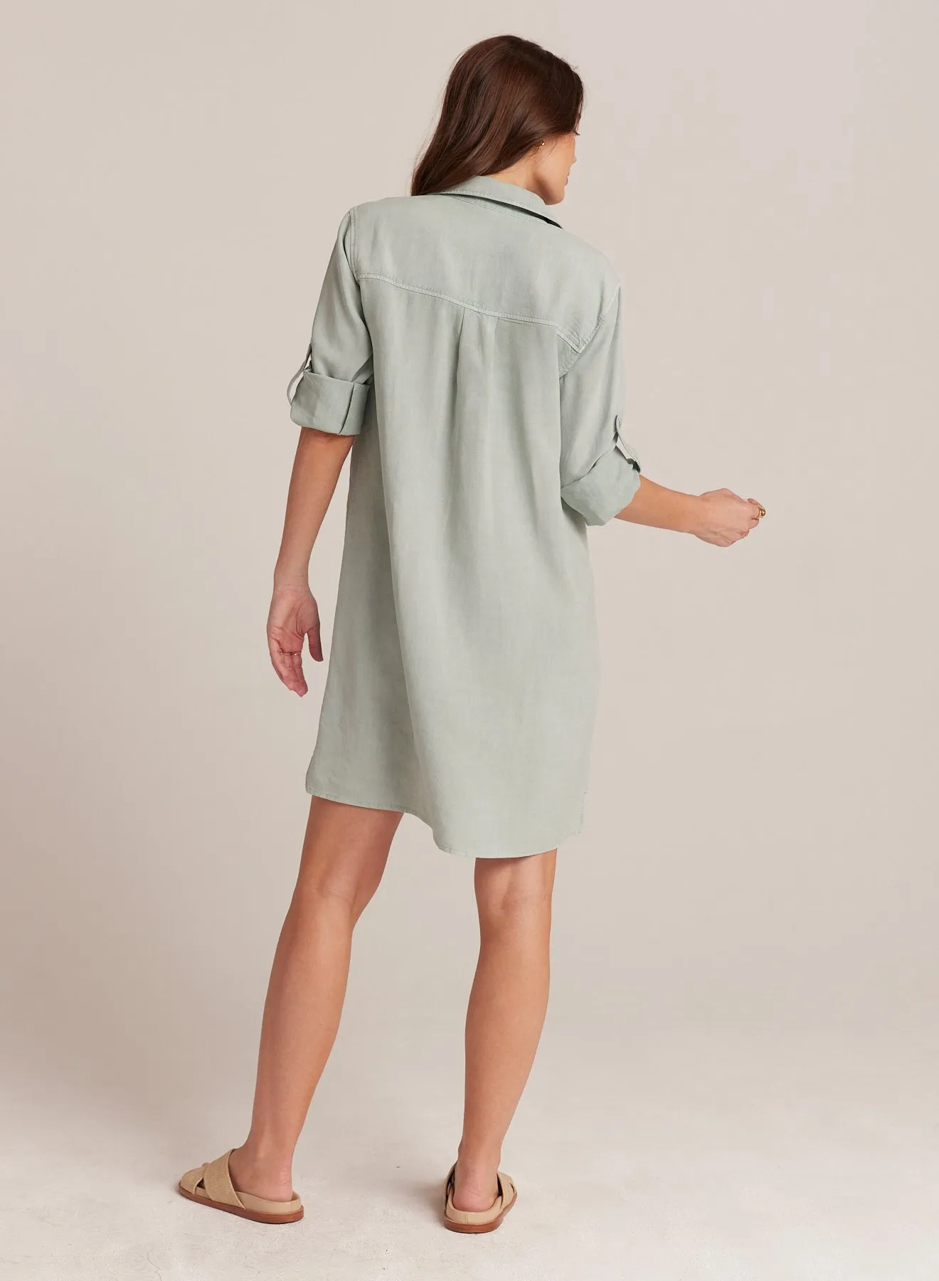 Long Sleeve A-Line Shirt Dress - Oasis Green sold by Bella Dahl product image thumbnail 2