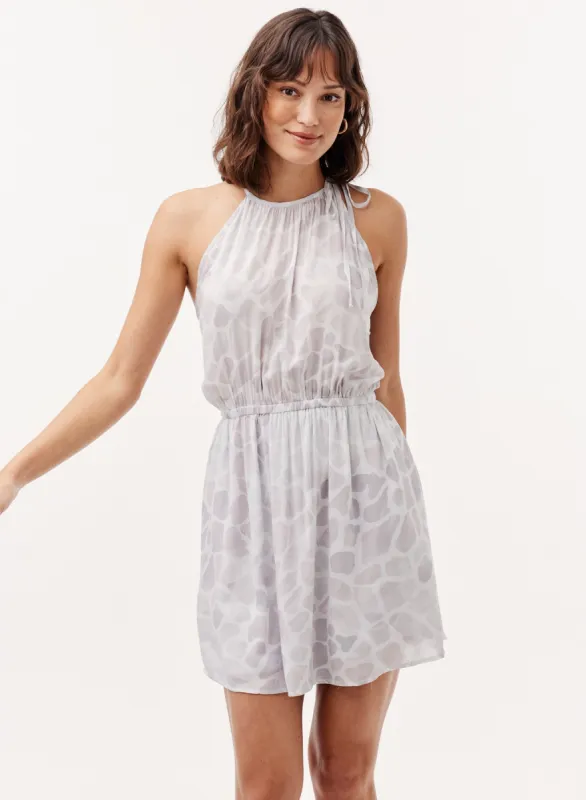 Halter Mini Dress - Sand Stone Print sold by Bella Dahl