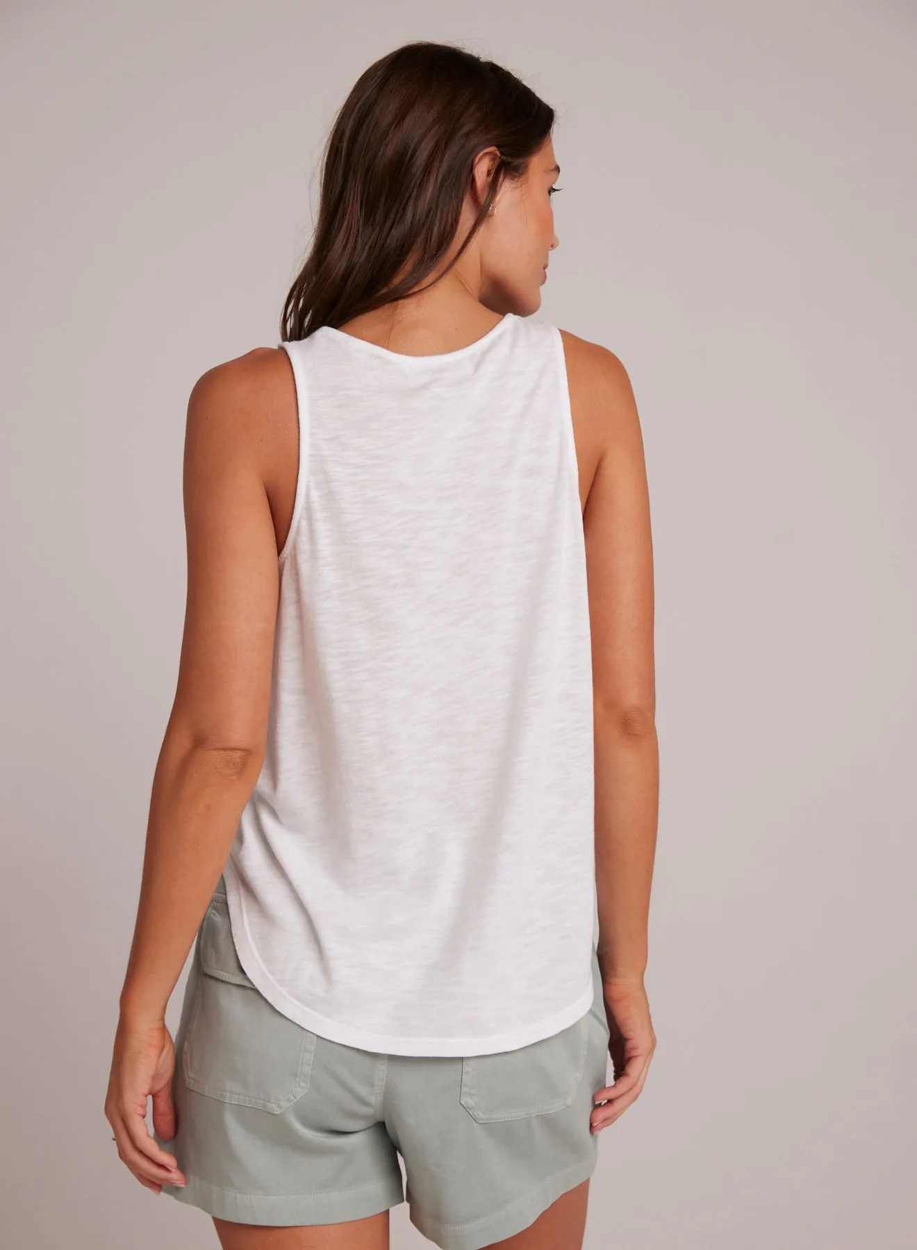 Scoop Neck Tank - White sold by Bella Dahl product image thumbnail 2