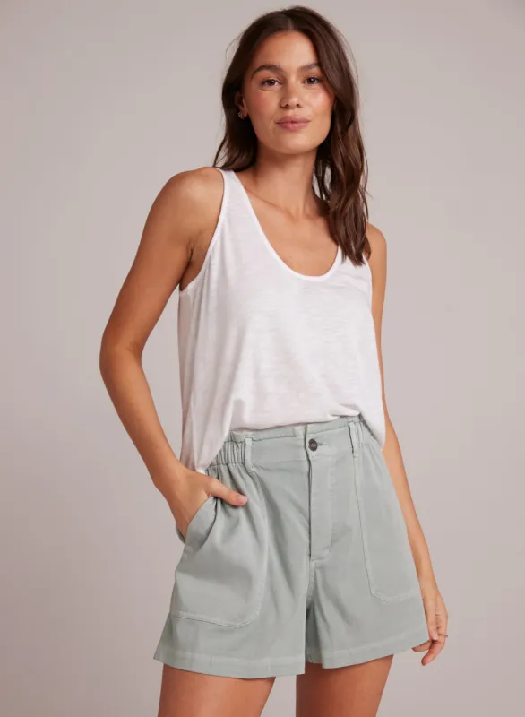 Scoop Neck Tank - White sold by Bella Dahl