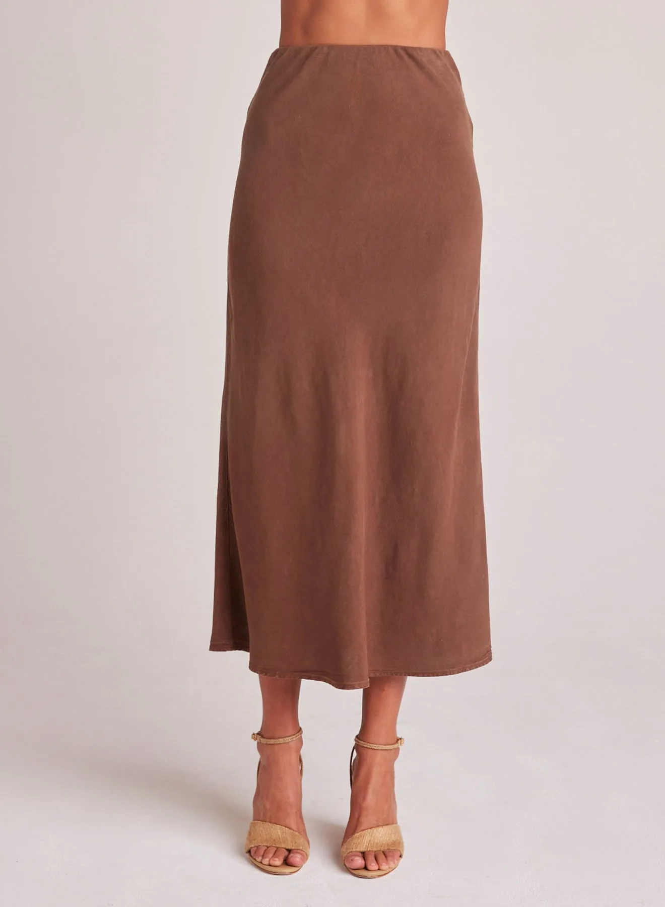 Bias Midi Skirt - Botanical Brown sold by Bella Dahl product image thumbnail 2