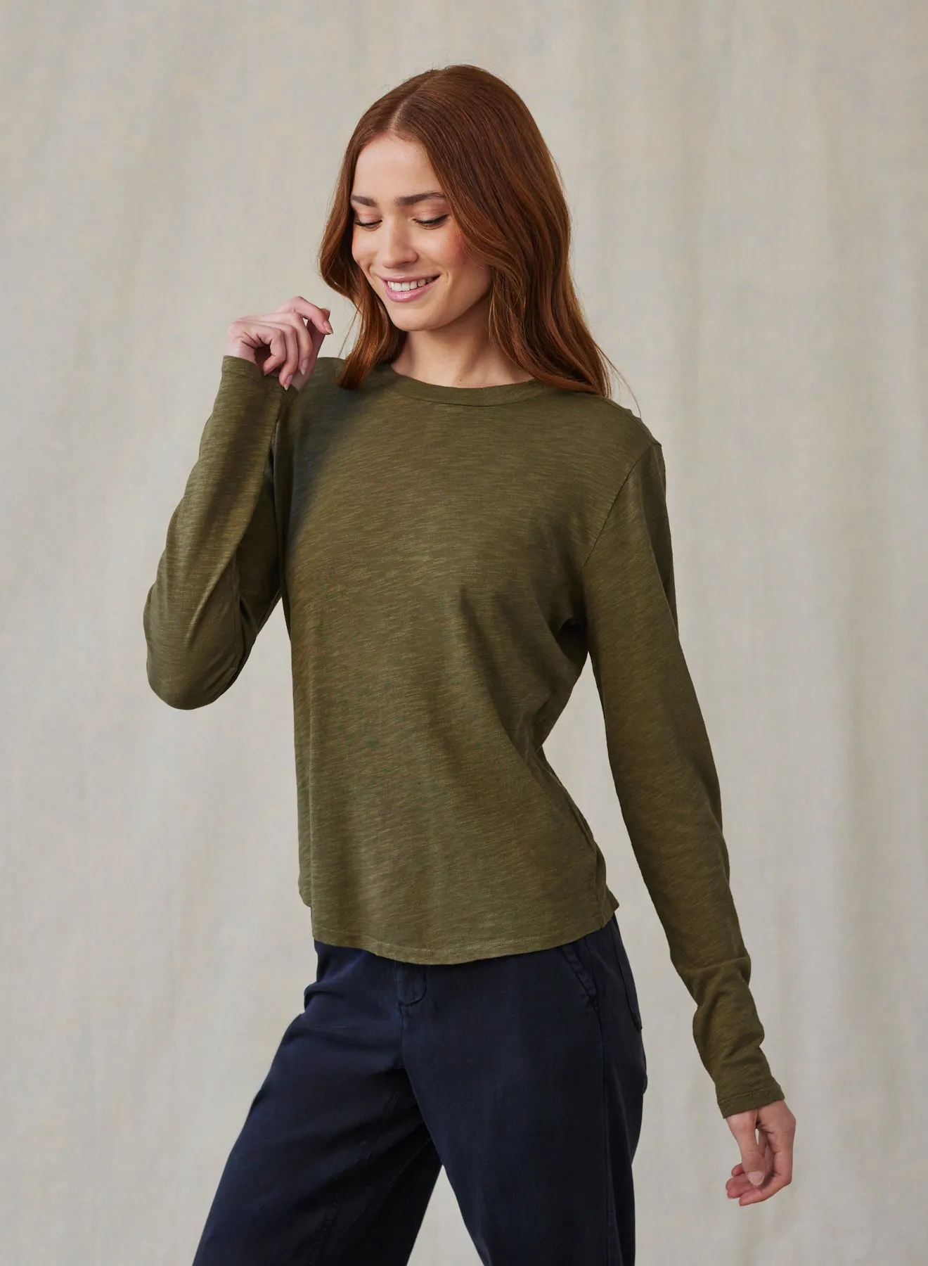 Long Sleeve Crew Tee - Italian Herb sold by Bella Dahl product image thumbnail 3
