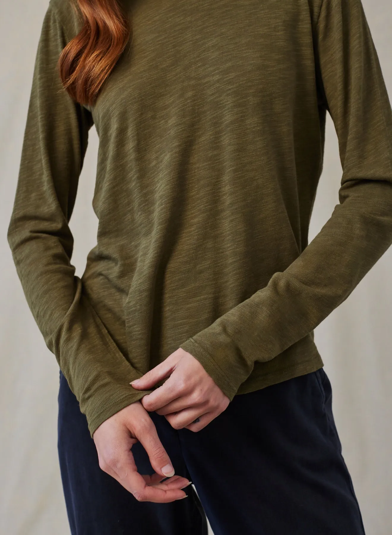 Long Sleeve Crew Tee - Italian Herb sold by Bella Dahl product image thumbnail 4