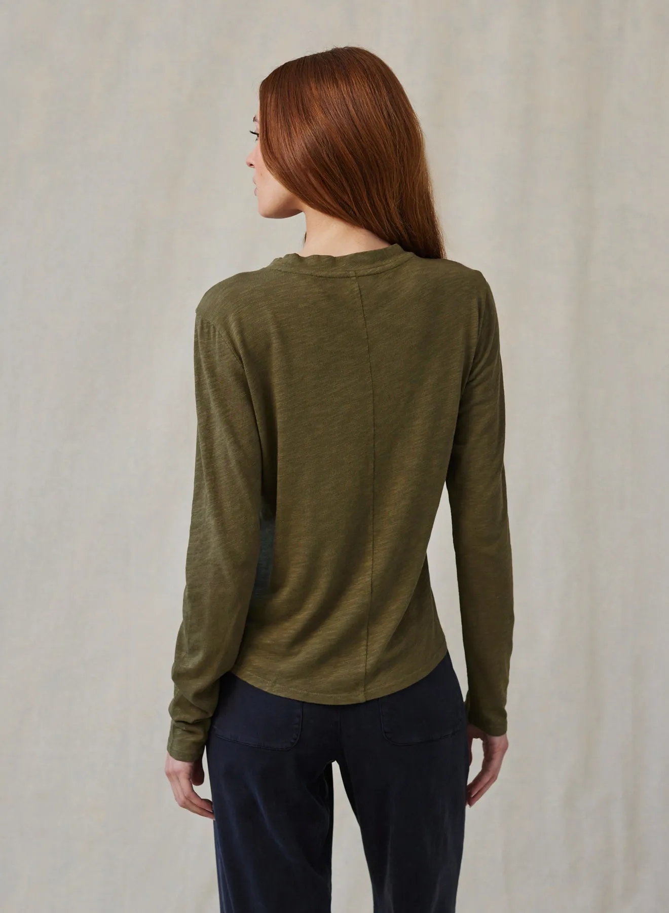 Long Sleeve Crew Tee - Italian Herb sold by Bella Dahl product image thumbnail 2