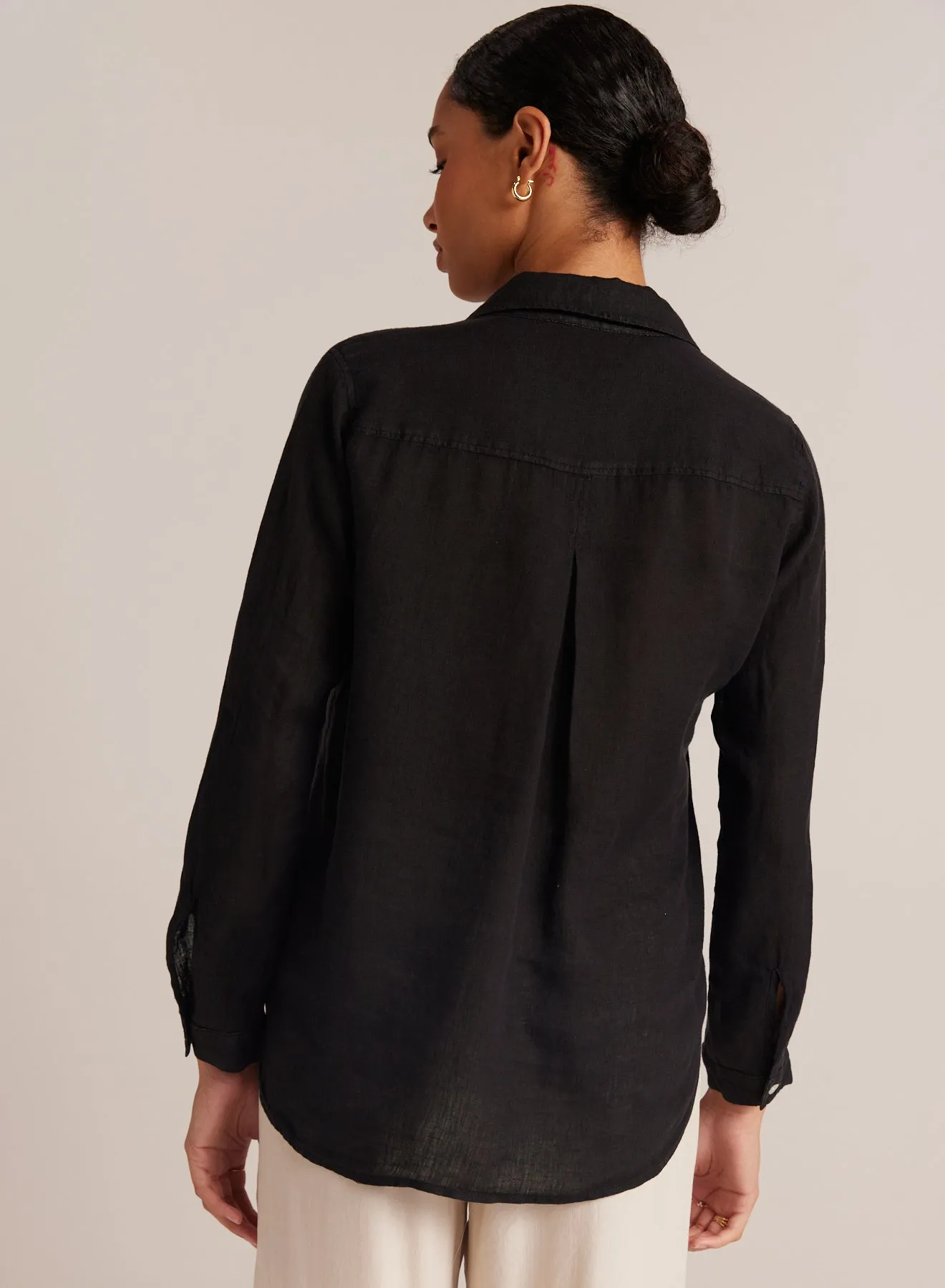 Linen Pocket Button Down - Vintage Black sold by Bella Dahl product image thumbnail 2