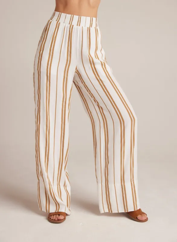 Wide Leg Pant - Redwood Stripe sold by Bella Dahl