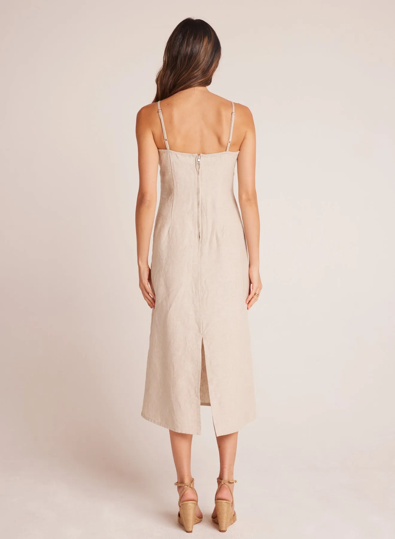 Fitted Cami Midi Dress - Linen Sand sold by Bella Dahl product image thumbnail 2