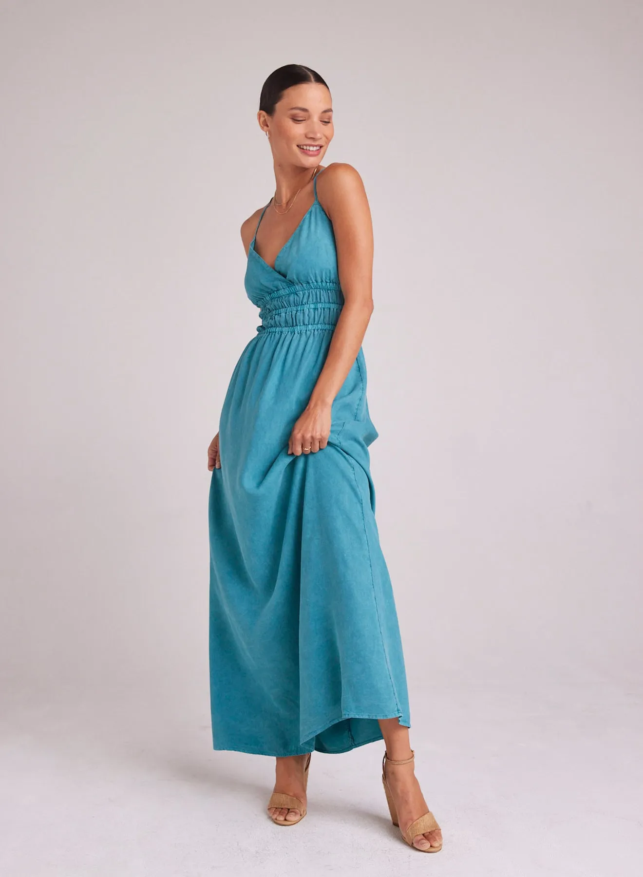 Smocked Cami Maxi Dress - Deep Azure sold by Bella Dahl product image thumbnail 3