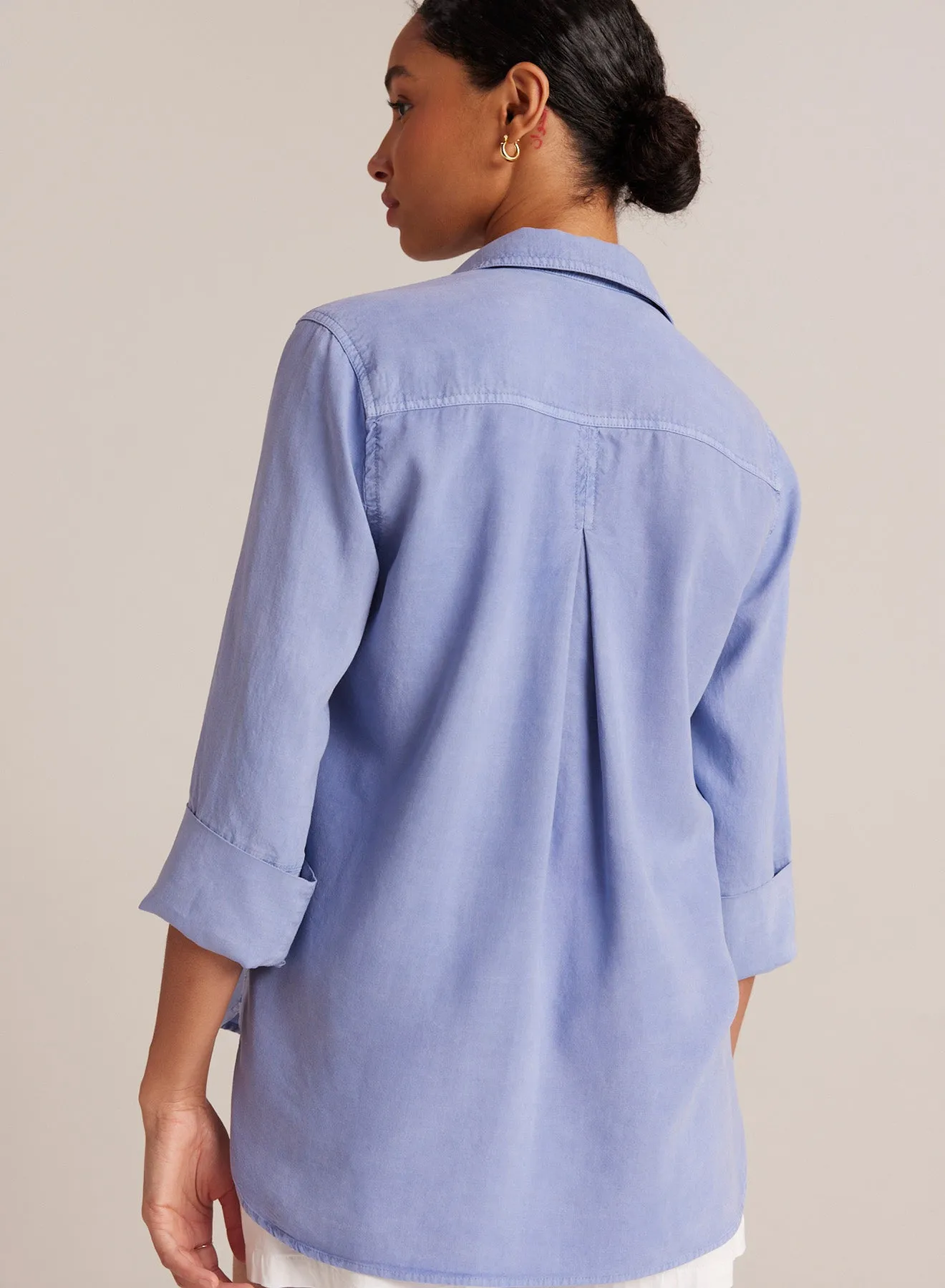 Shirt Tail Button Down - Peri Blue sold by Bella Dahl product image thumbnail 3