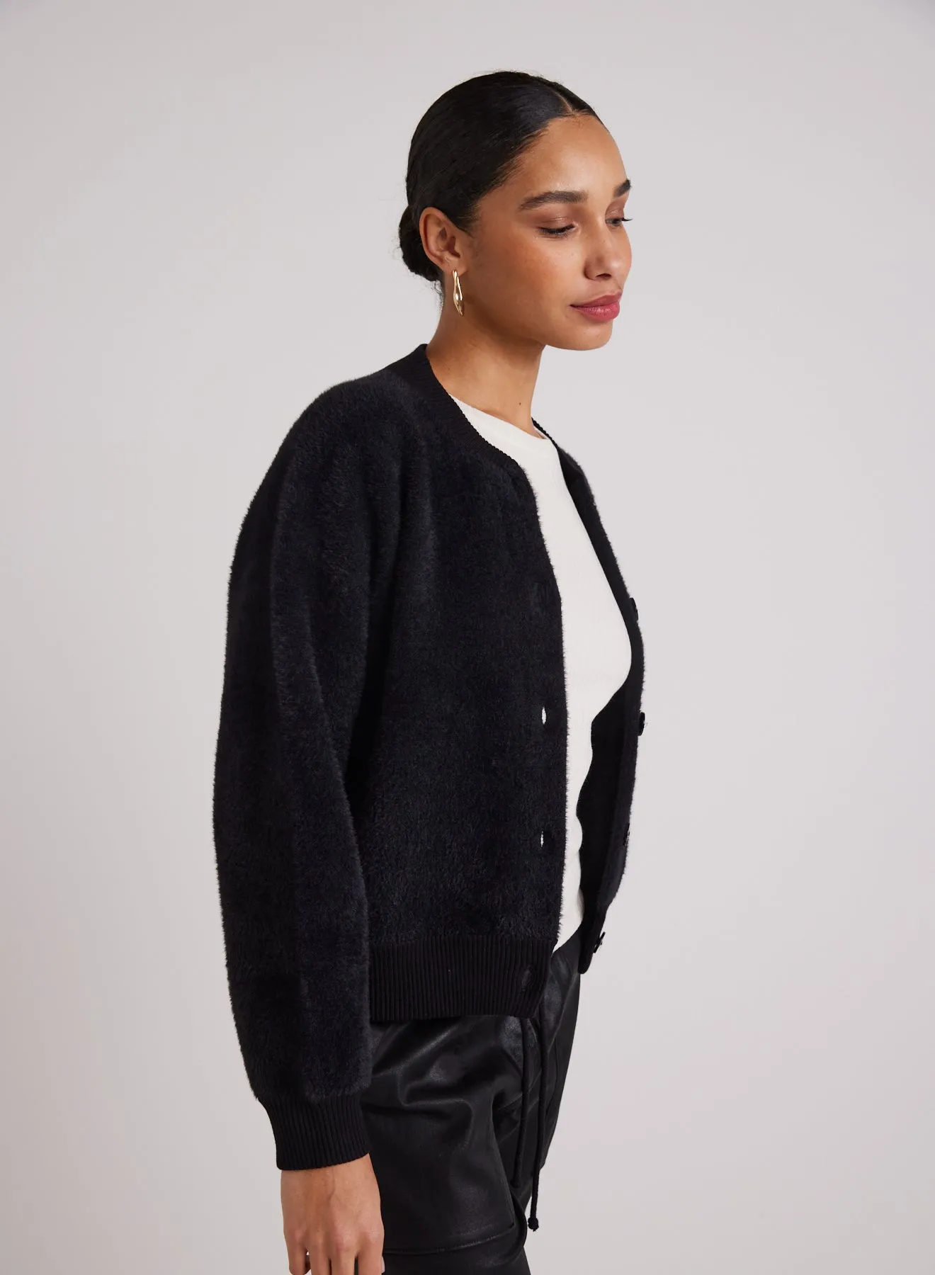Welt Pocket Bomber Jacket - Black sold by Bella Dahl product image thumbnail 3