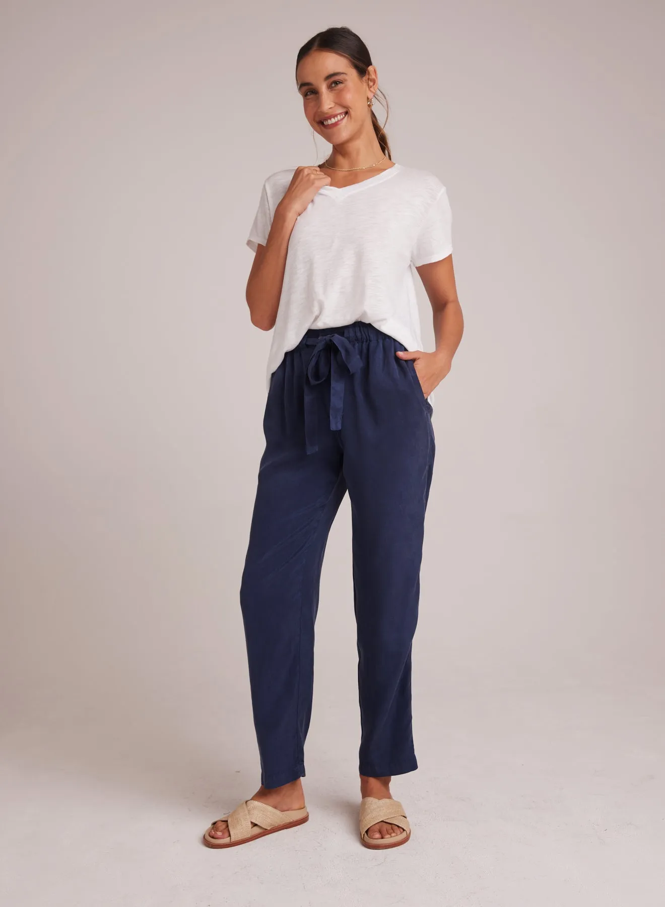 Rose Easy Trouser - Brazilian Navy sold by Bella Dahl