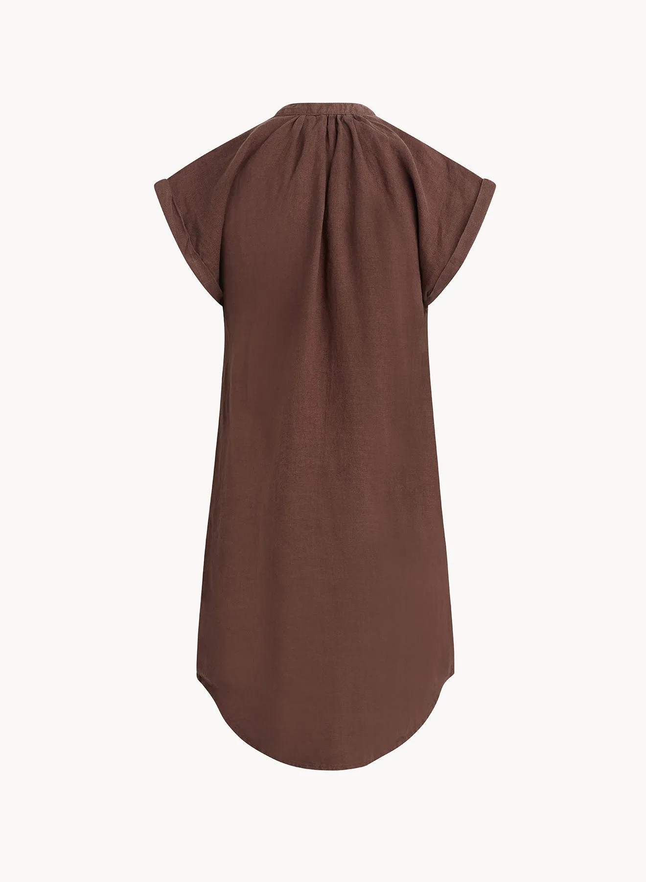 Cap Sleeve Henley Dress - Cocoa Cabana sold by Bella Dahl product image thumbnail 2