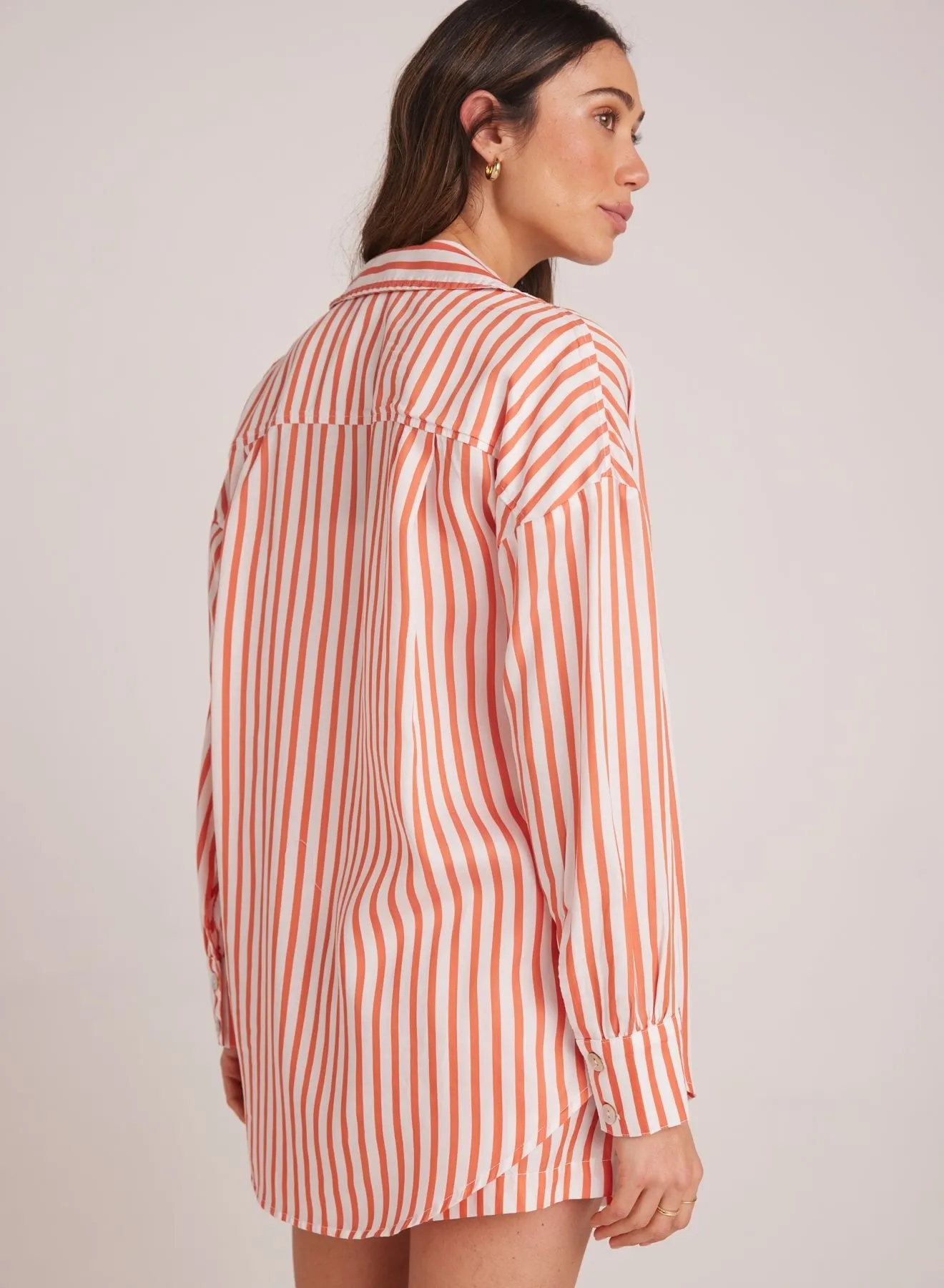 Boyfriend Button Down - Sunset Blaze Stripe sold by Bella Dahl product image thumbnail 3