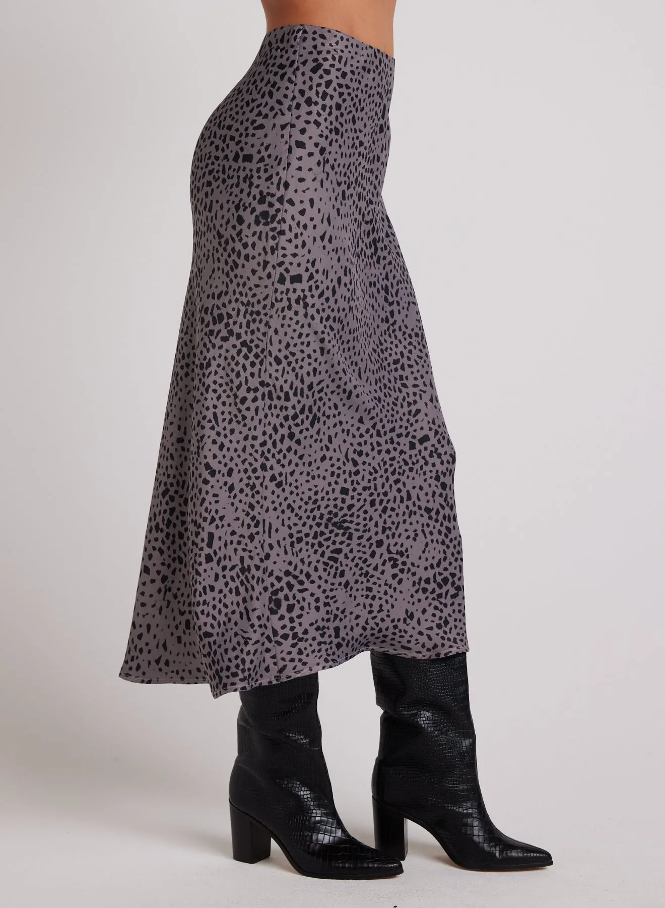 Bias Midi Skirt - Onyx Steel sold by Bella Dahl product image thumbnail 4