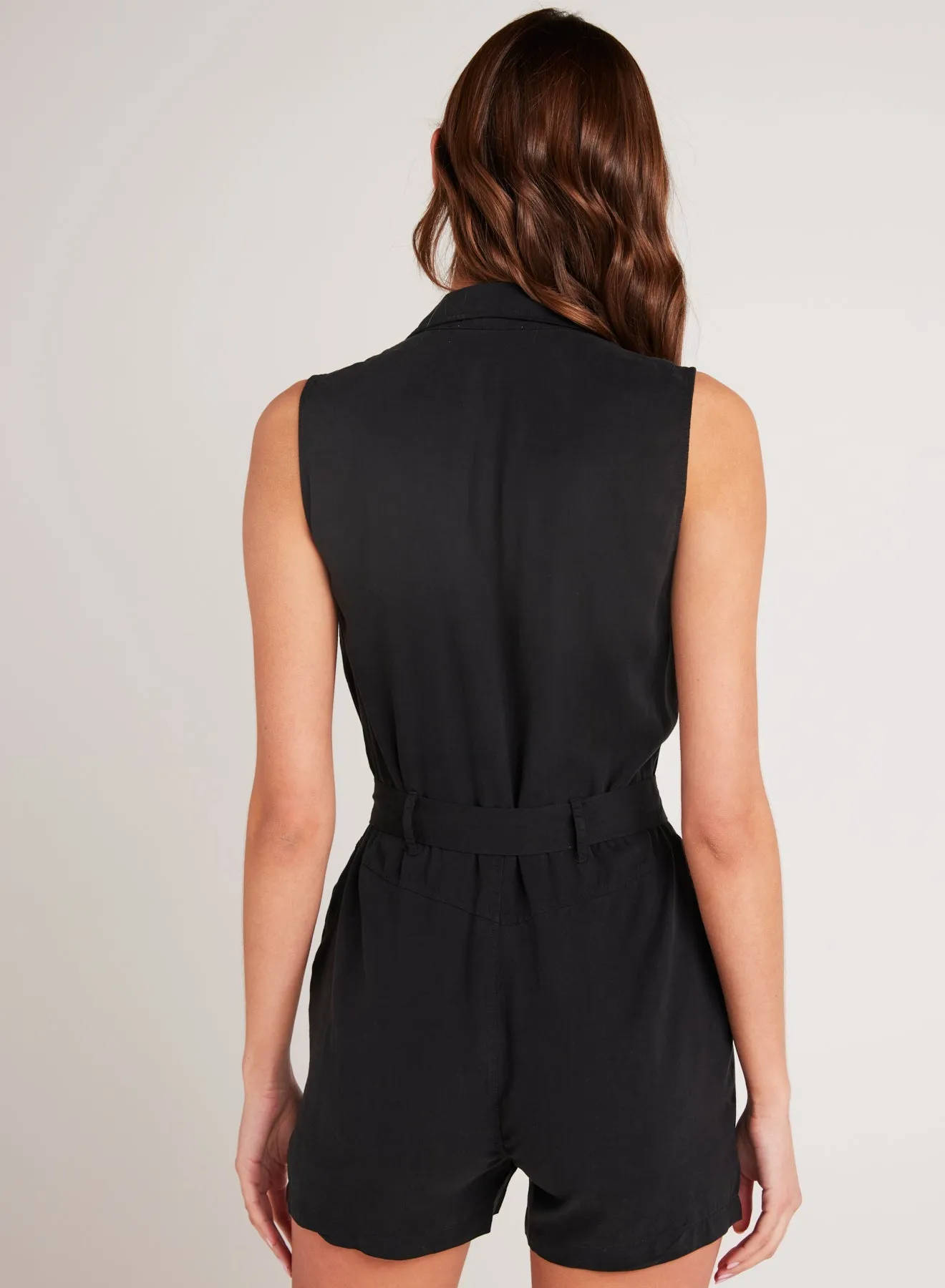 Zip Front Romper - Vintage Black sold by Bella Dahl product image thumbnail 2