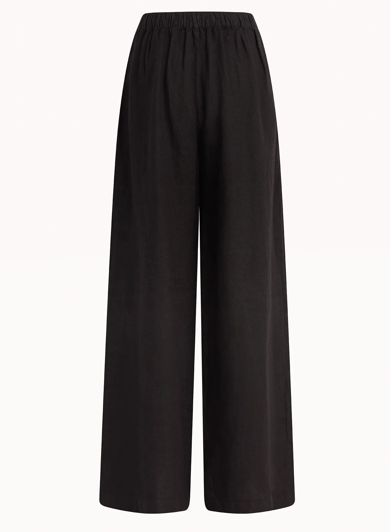 High Waisted Linen Pleated Pant - Black sold by Bella Dahl product image thumbnail 2