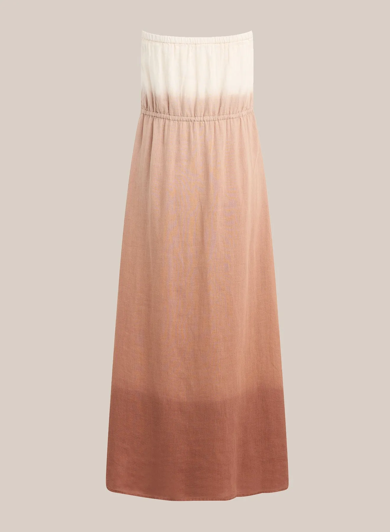 Strapless Linen Maxi Dress - Coconut Ombre Dye sold by Bella Dahl product image thumbnail 2