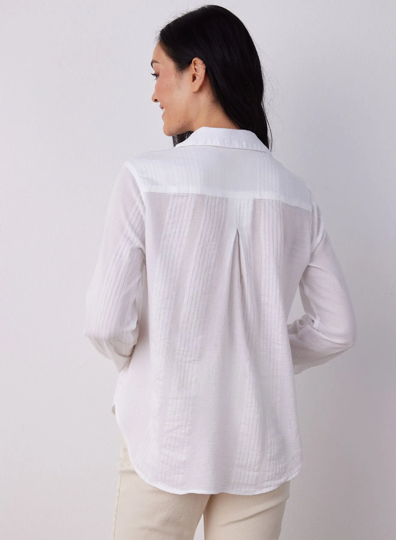 Classic Button Down - White sold by Bella Dahl product image thumbnail 2
