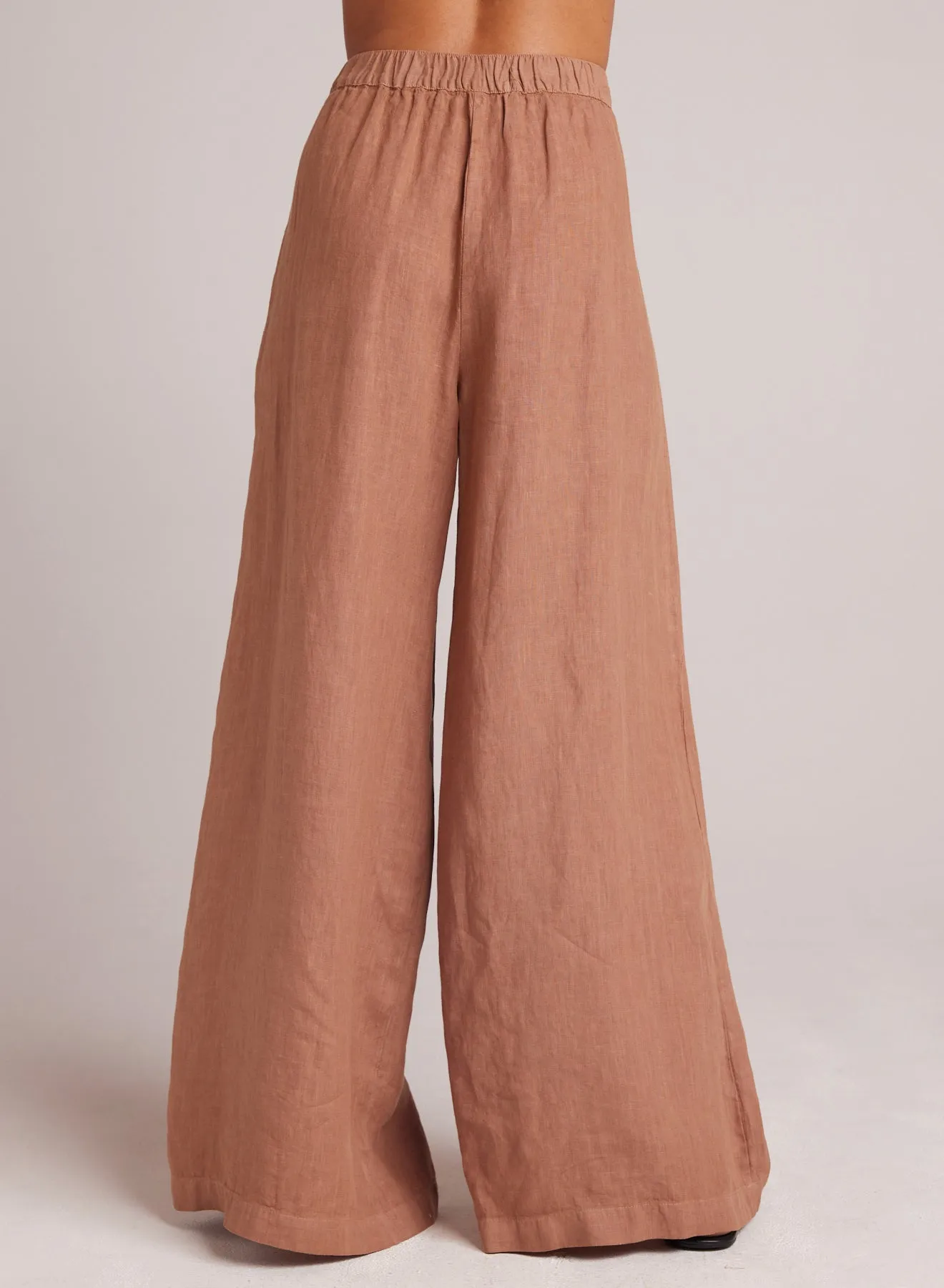 High Waisted Linen Pleated Pant - Desert Brown sold by Bella Dahl product image thumbnail 3